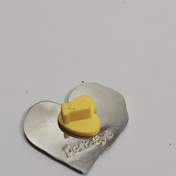 Embrace Hope Penzeys Spice Rainbow Heart Shape Abstract Logo Design Lapel Pin - Picture 2 of 4